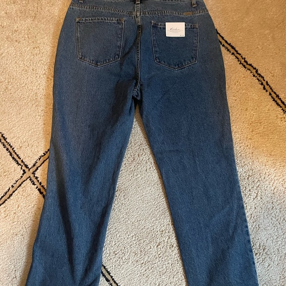 Kancan Loose Fit Distressed Hem Cropped Jeans | Size 13/30 - Picture 3 of 6